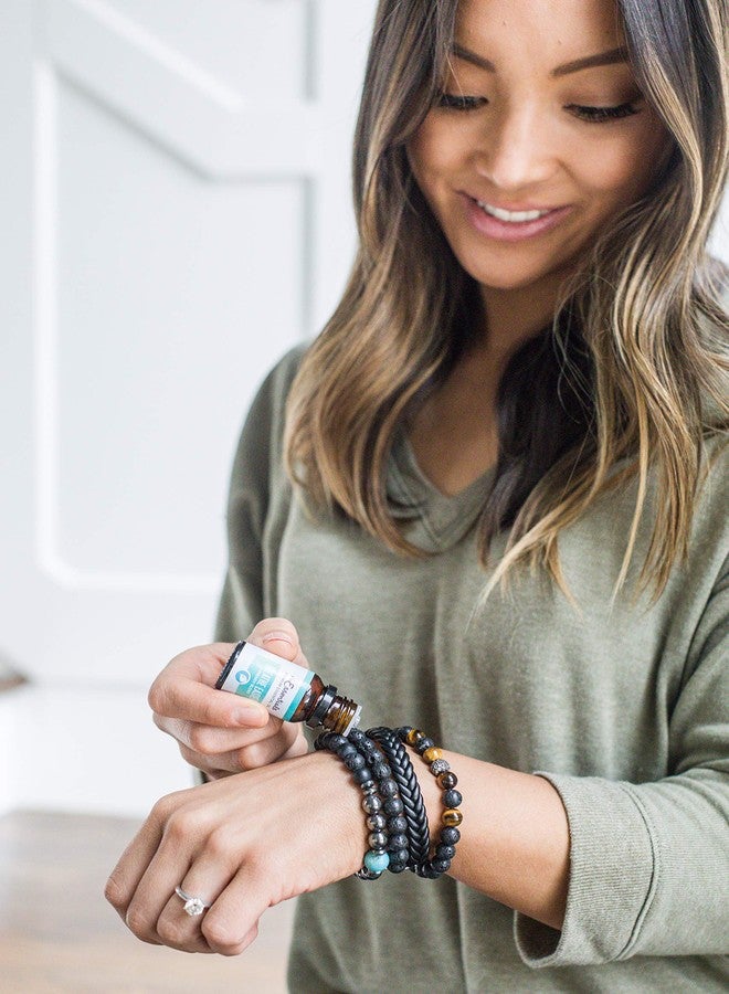 mEssentials Wild Essentials Tiger Eye Lava Stone Essential Oil Diffuser Bracelet, Expandable up to 8 inches, Aromatherapy Jewelry Gift Set and 100% Pure Oils (Lavender, Lemongrass, Orange and Peppermint) - Image 3